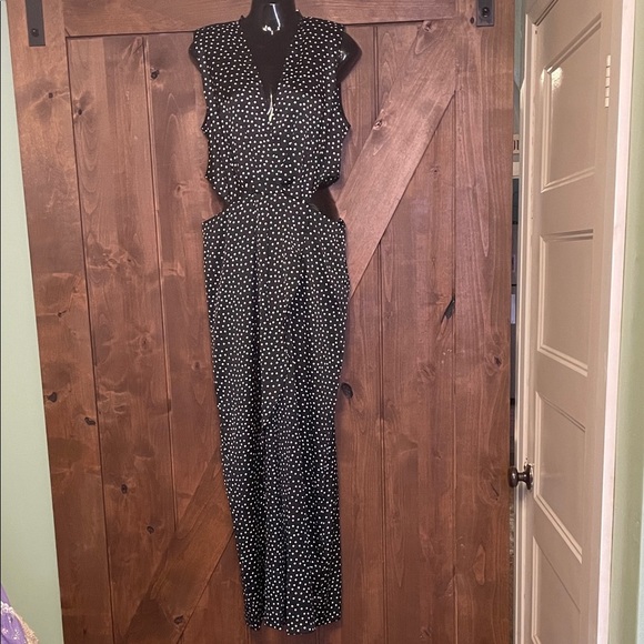 Zara Pants - Zara Black and White Patterned Jumpsuit new with tags